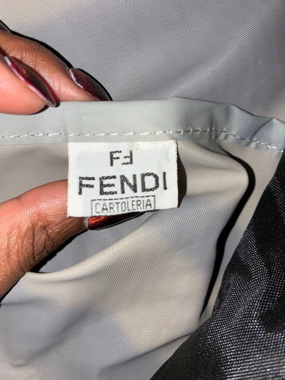 Vintage Fendi Pequin Stripe Canvas Backpack / Tote Bag – Authentic - Picture 2 of 6